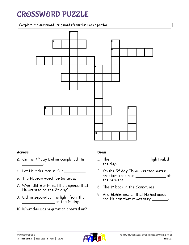 Crossword Puzzle