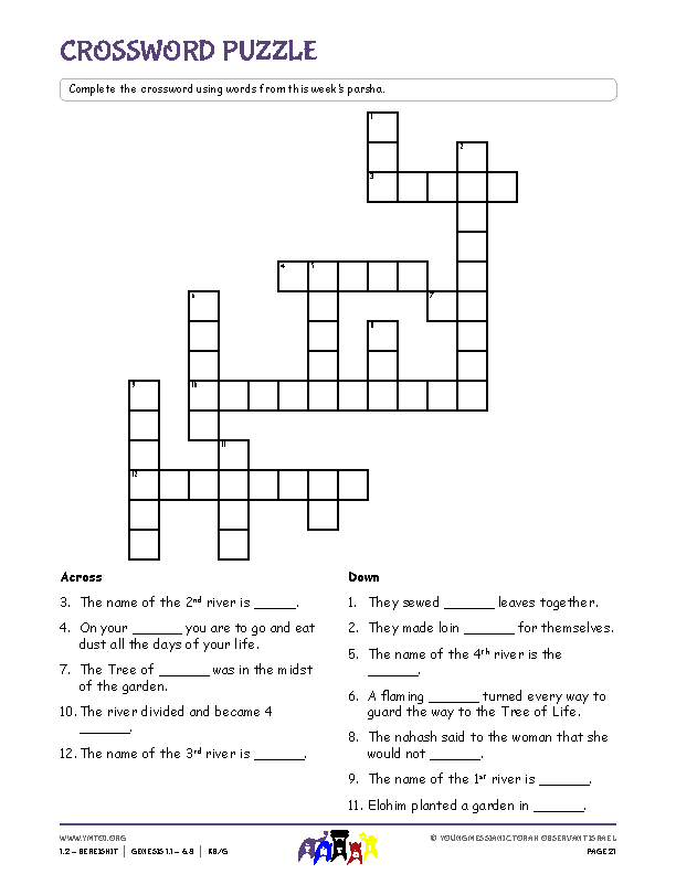 Crossword Puzzle