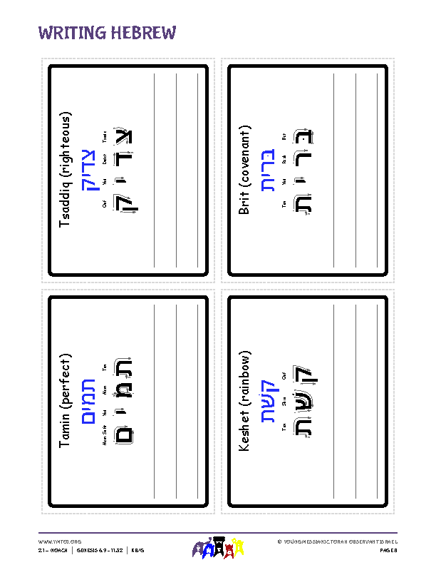 Writing Hebrew