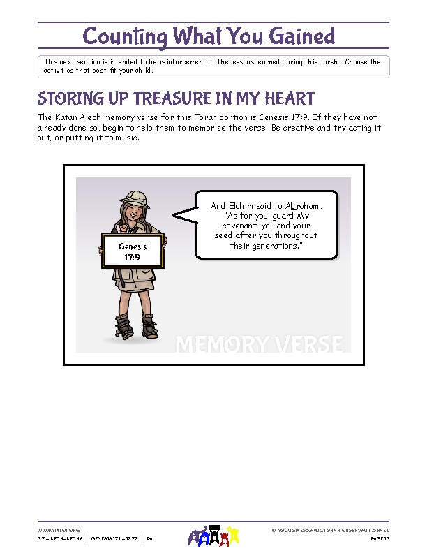 Storing Up Treasure in My Heart (memory verse)