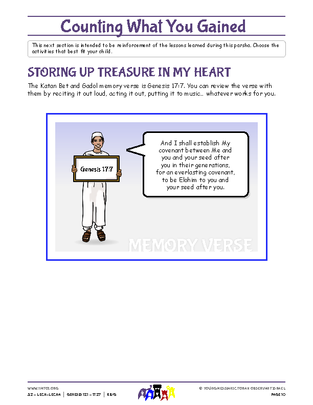 Storing Up Treasure in My Heart (memory verse)