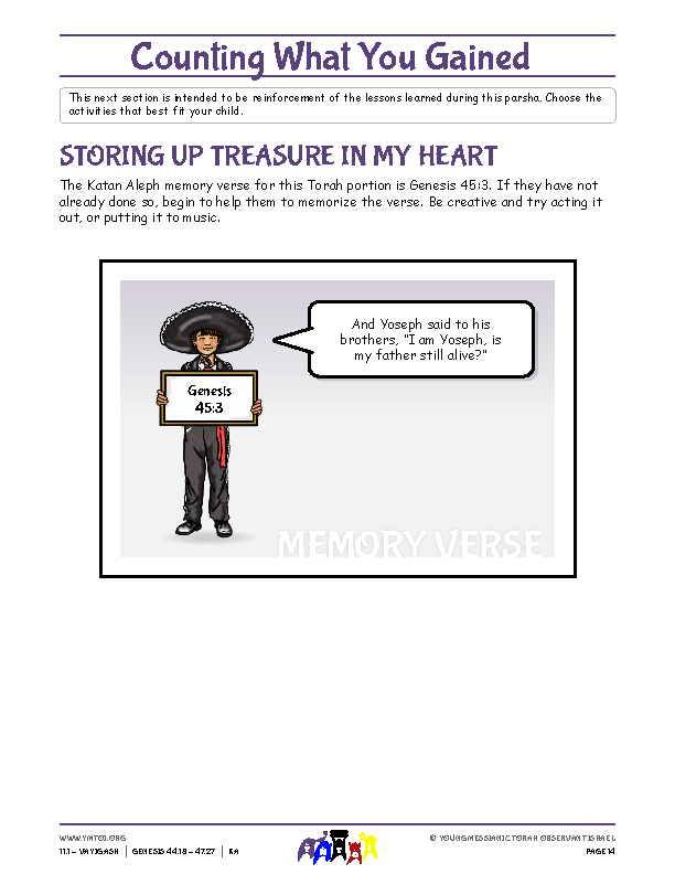 Storing Up Treasure in My Heart (memory verse)