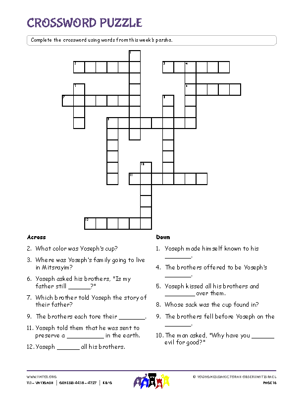 Crossword Puzzle