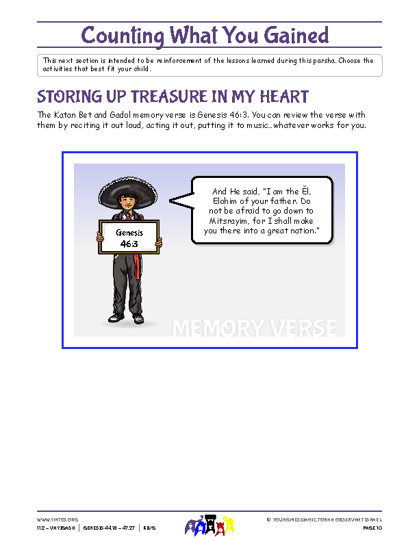 Storing Up Treasure in My Heart (memory verse)