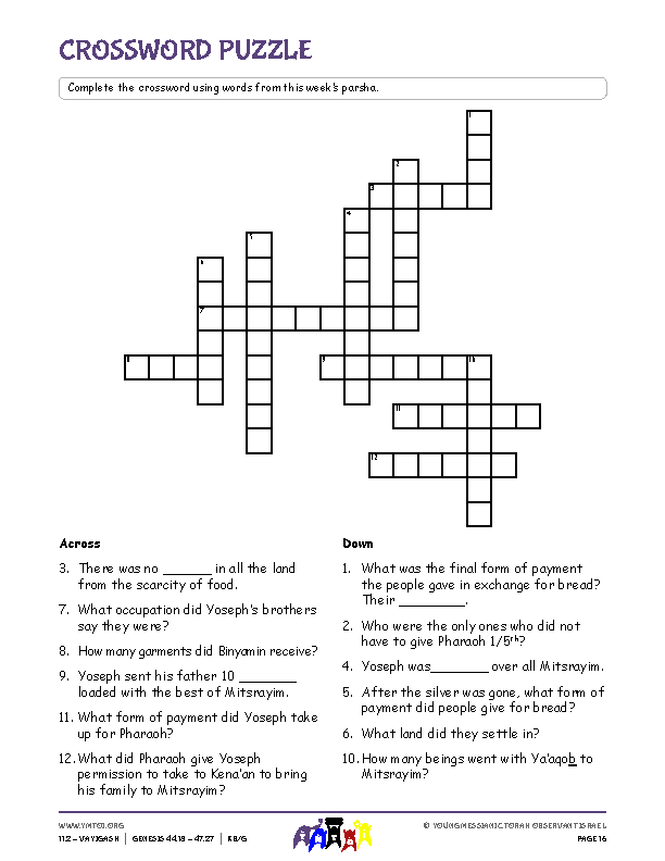 Crossword Puzzle