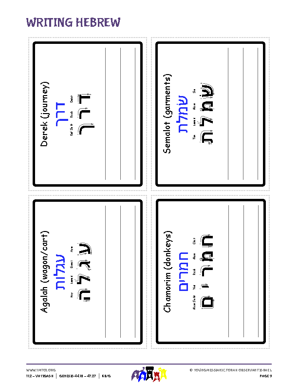 Writing Hebrew