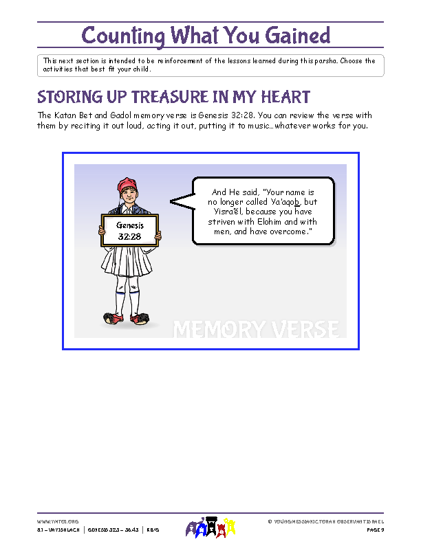 Storing Up Treasure in My Heart (memory verse)