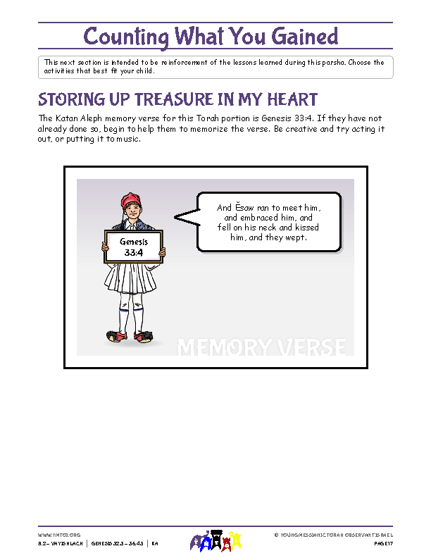 Storing Up Treasure in My Heart (memory verse)