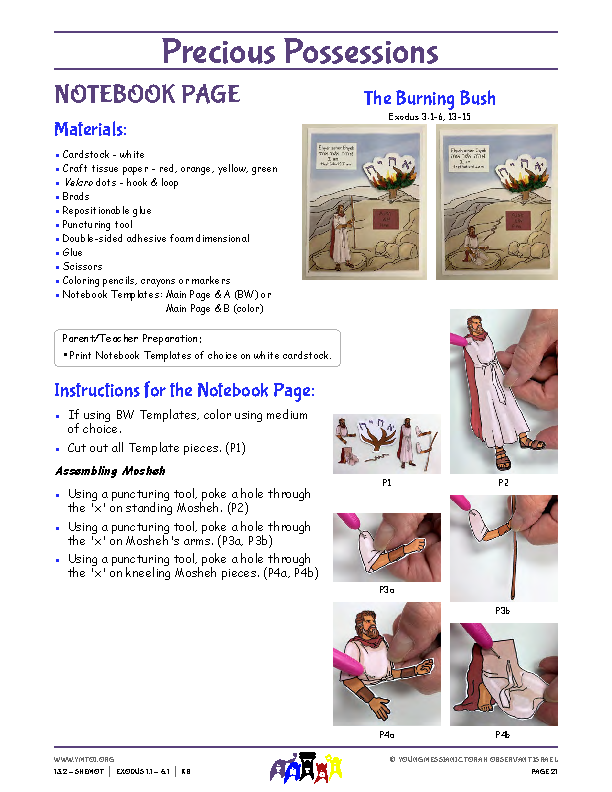 Notebook Page Instructions