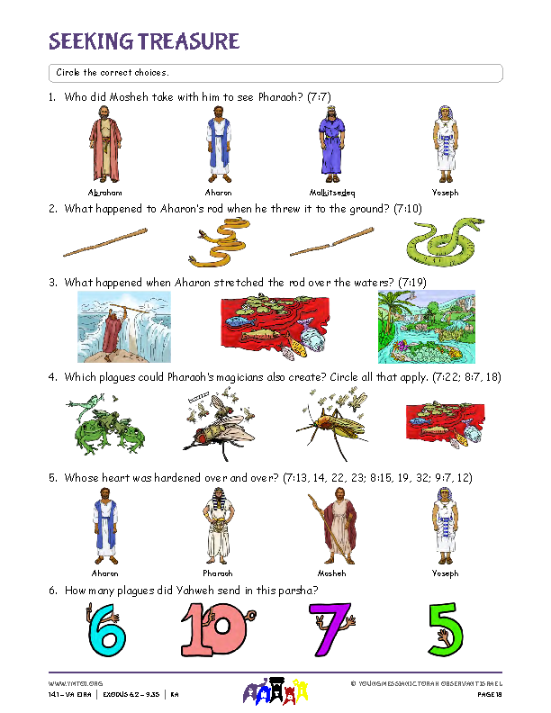 Seeking Treasure (questions from the parsha)