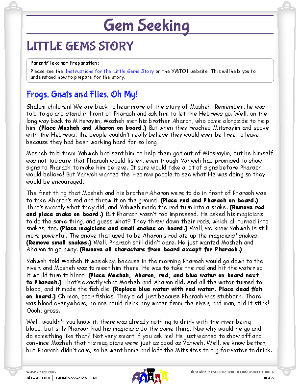 Little Gems (story for younger children)