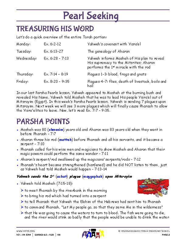Parsha Points (main lesson content)