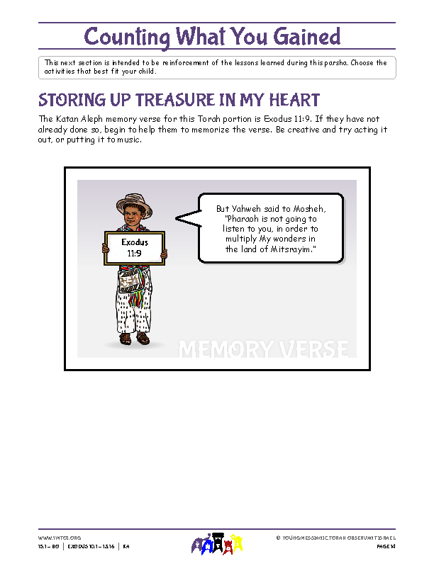 Storing Up Treasure in My Heart (memory verse)