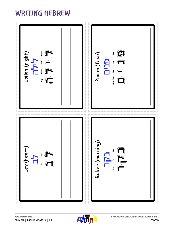 Writing Hebrew