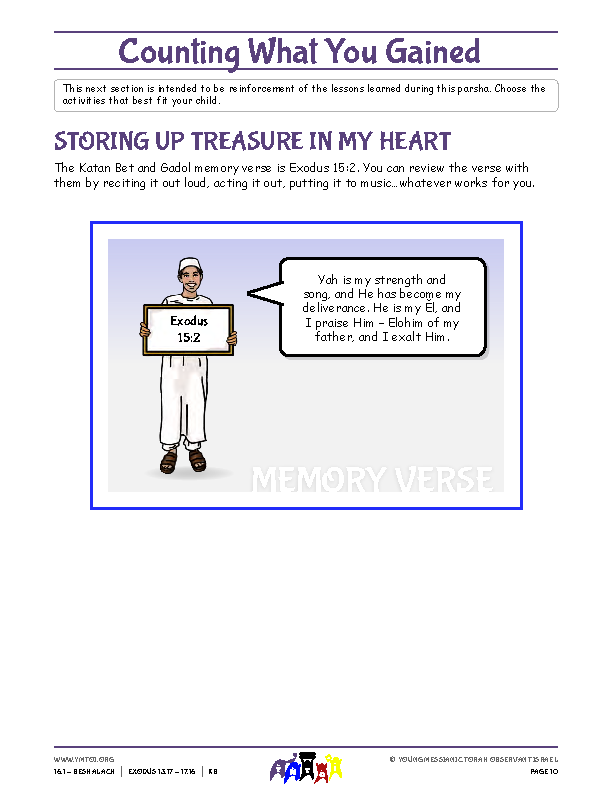Storing Up Treasure in My Heart (memory verse)
