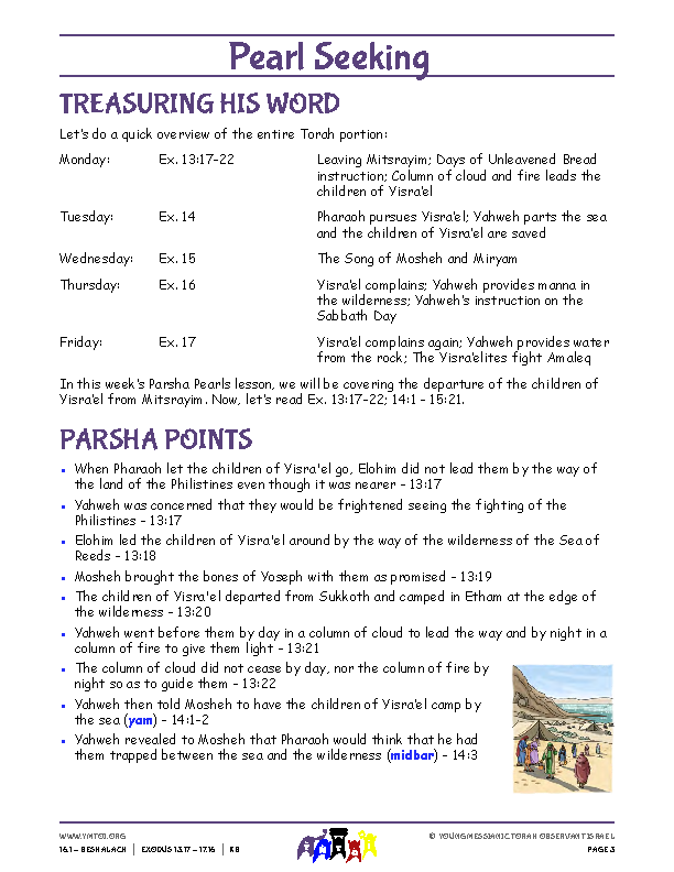 Parsha Points (main lesson content)