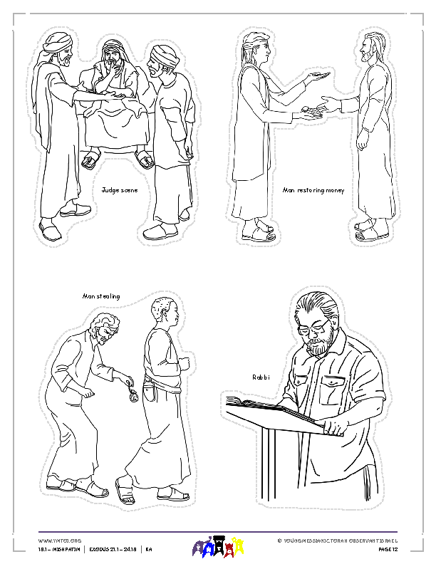 Little Gems Story Characters (BW)