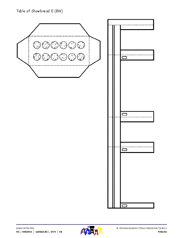 Table of Showbread Template E (BW)