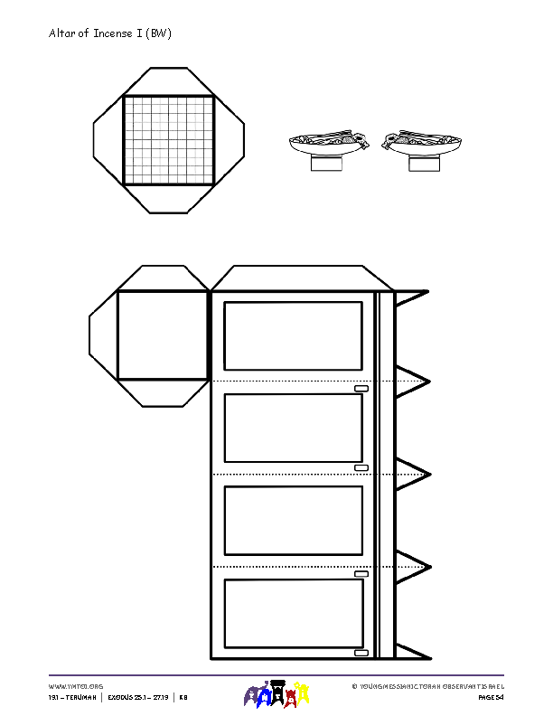Altar of Incense Template I (BW)