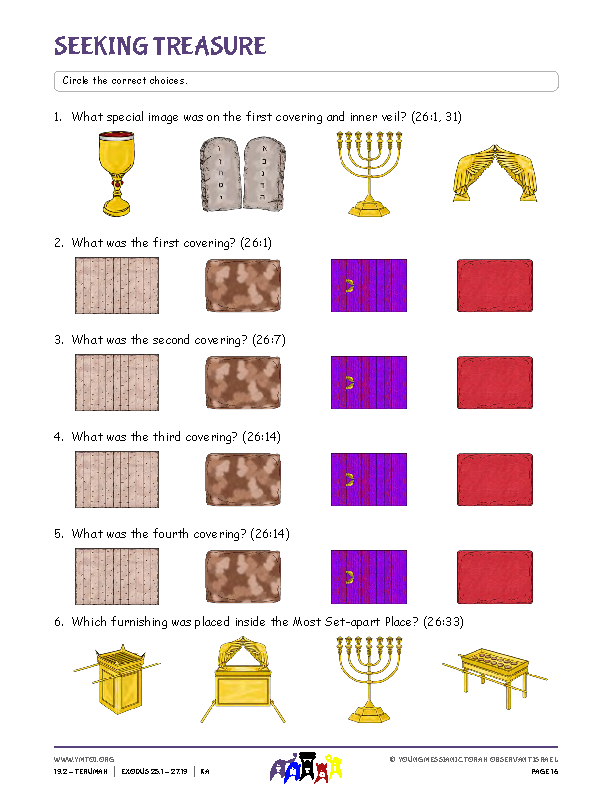 Seeking Treasure (questions from the parsha)