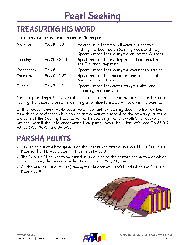 Parsha Points (main lesson content)