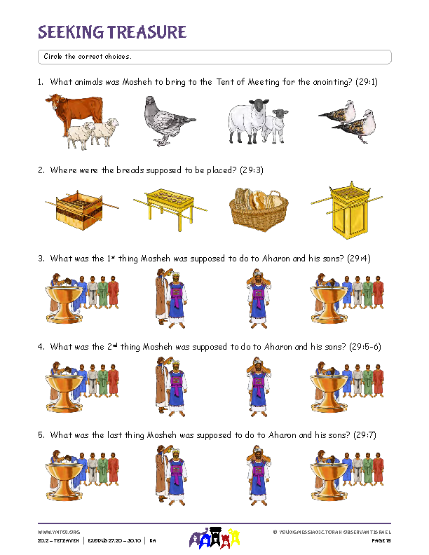 Seeking Treasure (questions from the parsha)