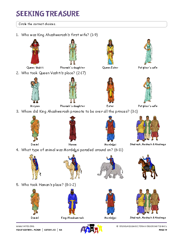 Seeking Treasure (questions from the parsha)