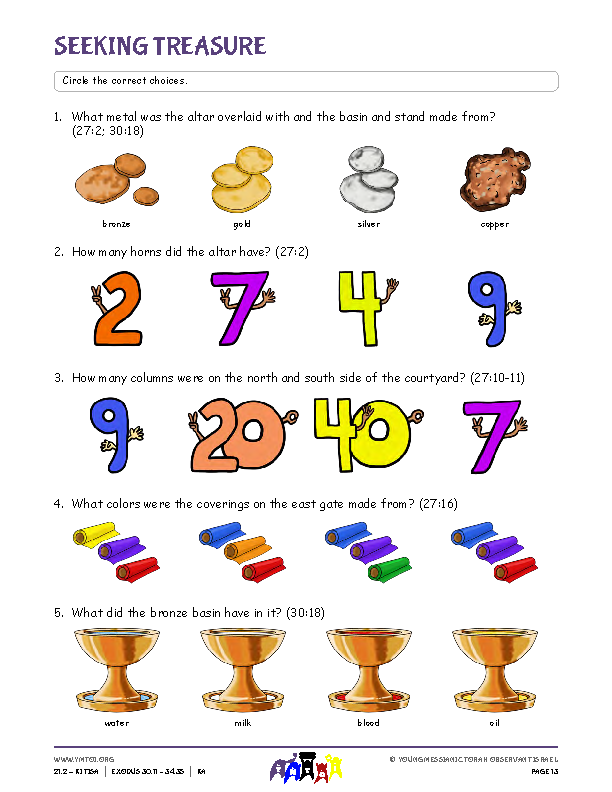 Seeking Treasure (questions from the parsha)