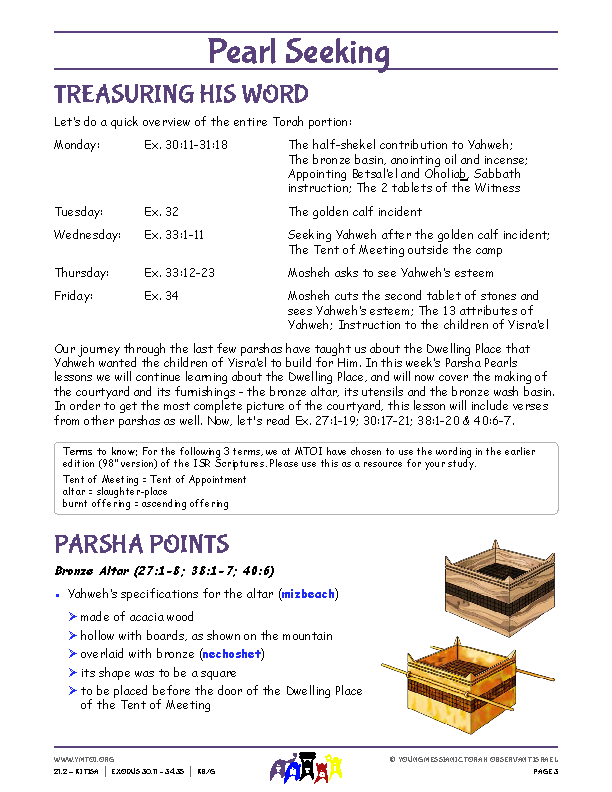 Parsha Points (main lesson content)