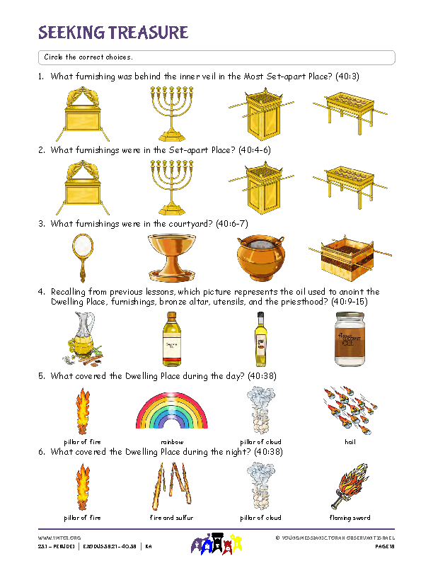 Seeking Treasure (questions from the parsha)