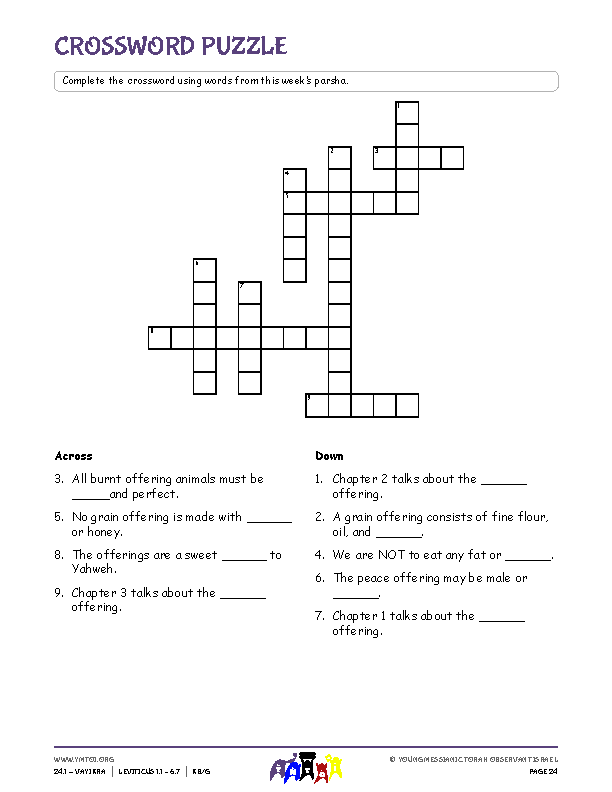 Crossword Puzzle