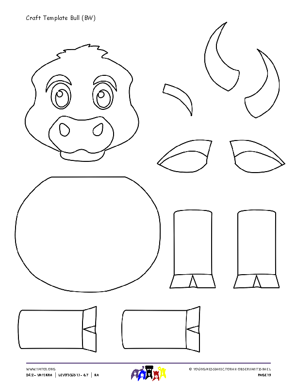 Craft Template Bull (BW)