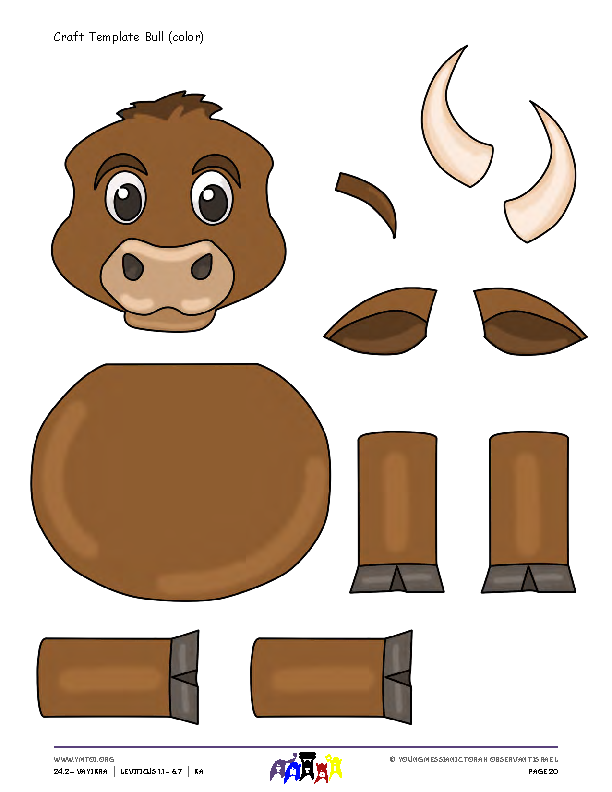 Craft Template Bull (color)