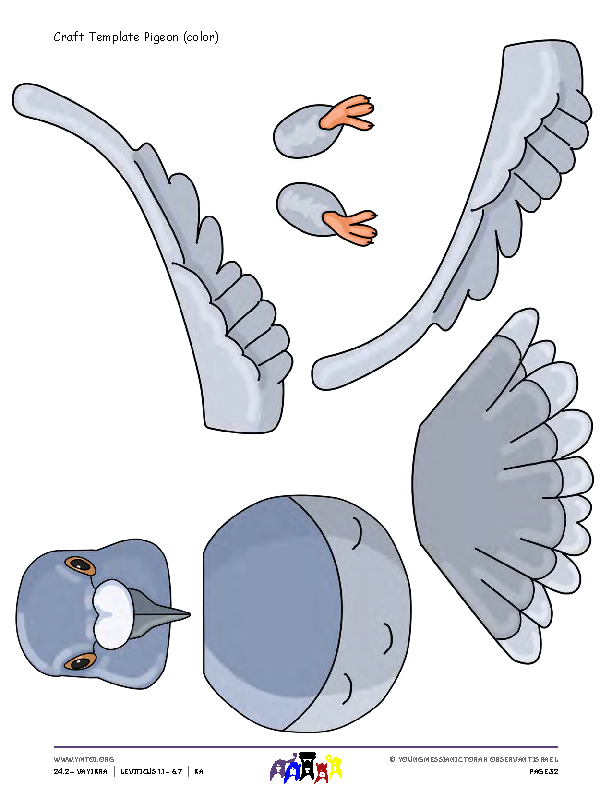 Craft Template Pigeon (color)