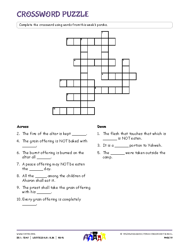 Crossword Puzzle