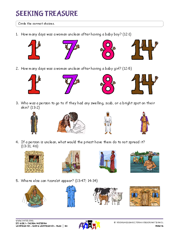 Seeking Treasure (questions from the parsha)