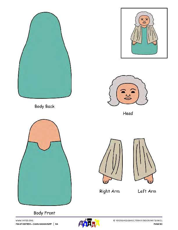 Craft Template - Na'omi Stick Puppet