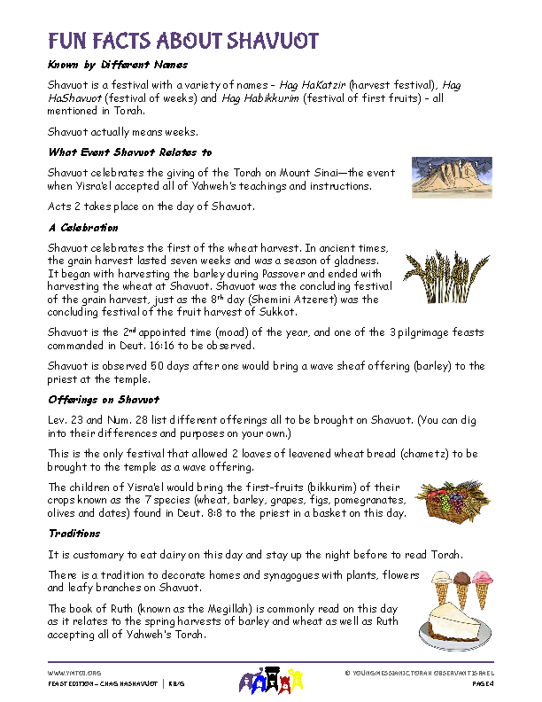 Fun Facts About Shavuot