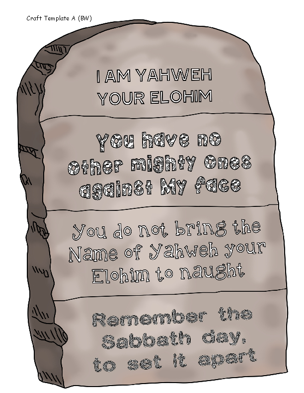 Craft Template A (BW)
