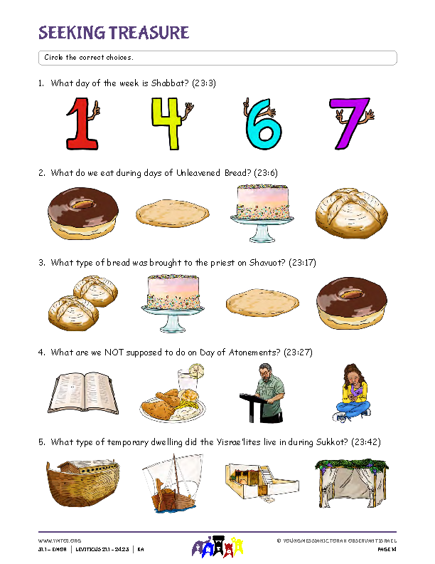 Seeking Treasure (questions from the parsha)