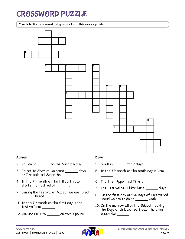 Crossword Puzzle