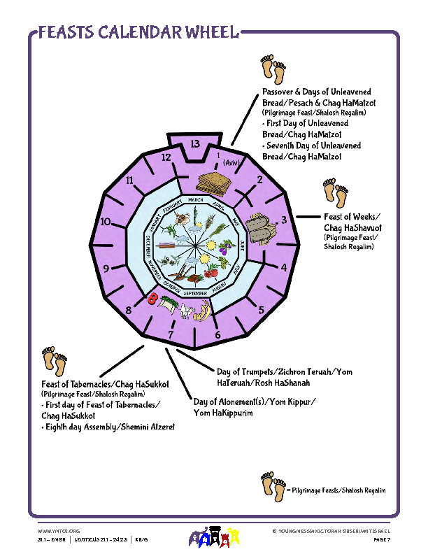 Feasts Calendar Wheel
