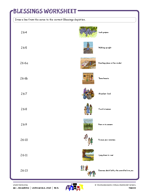 Blessings & Curses Worksheet