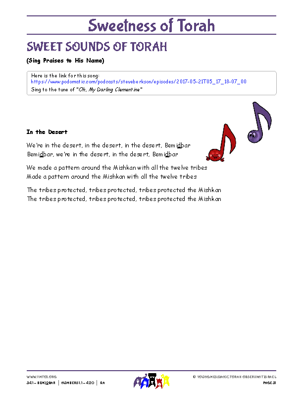 Sweet Sounds of Torah (song corresponding to the parsha)