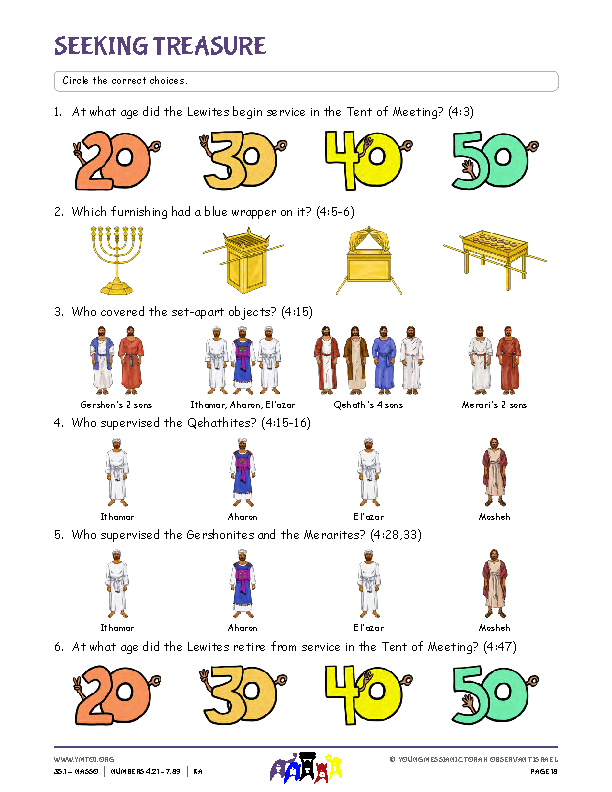 Seeking Treasure (questions from the parsha)