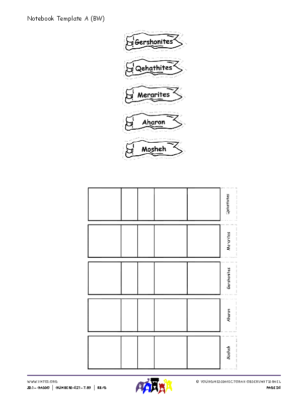 Notebook Template A & B (BW)