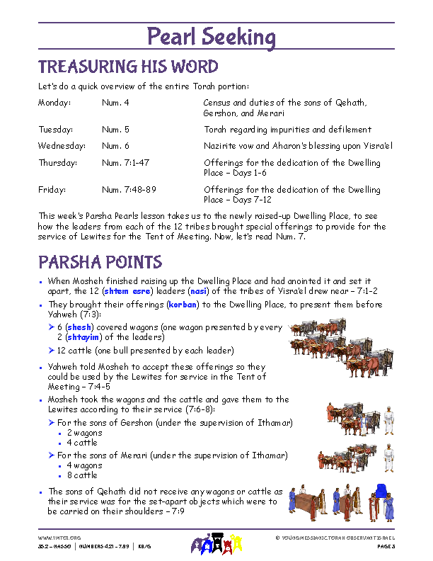 Parsha Points (main lesson content)