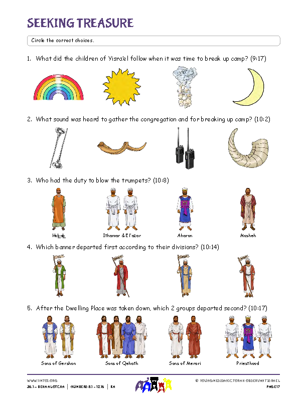 Seeking Treasure (questions from the parsha)