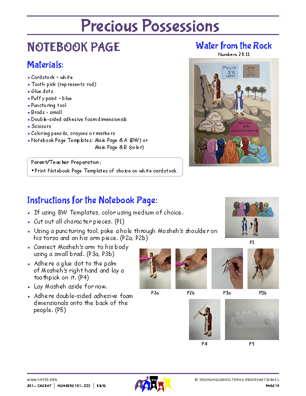 Notebook Page Instructions