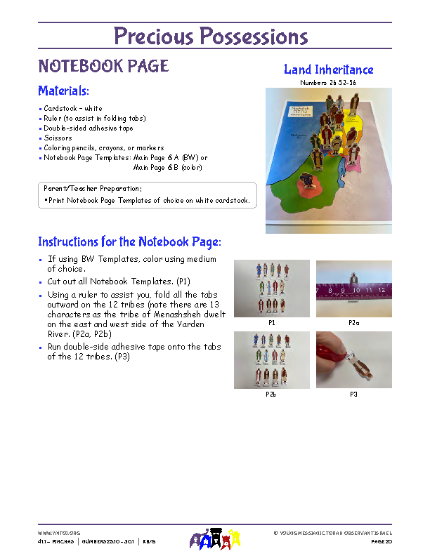 Notebook Page Instructions